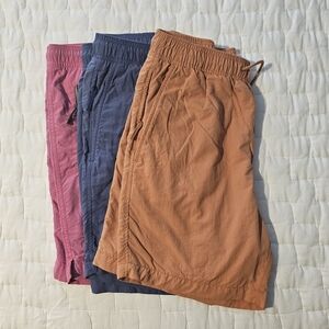 3 Pair American Eagle Outfitters Hybrid/ Board/Swim Shorts